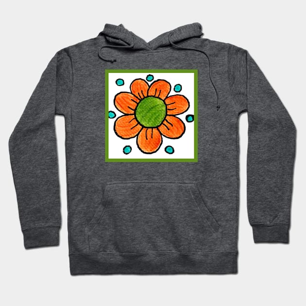 Groovy Flower #5 Hoodie by ErinBrieArt